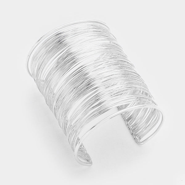 Layered Metal Cuff Bracelet