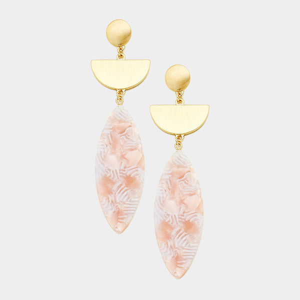 Gold & Pink Earrings
