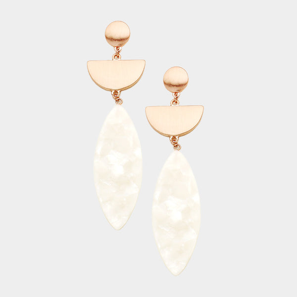 Rose Gold Dangle Earrings