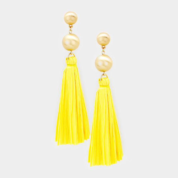 Ball Tassel Earrings
