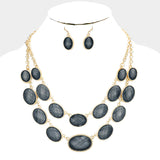 Black Beaded Necklace