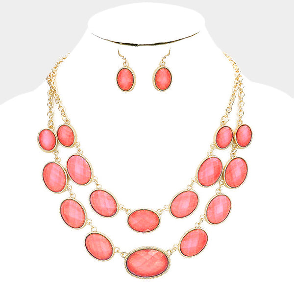 Coral Beaded Necklace