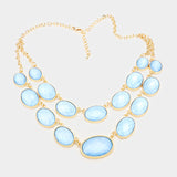 Light Blue Beaded Necklace