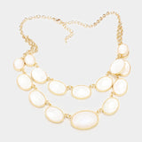 White Beaded Necklace