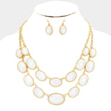 White Beaded Necklace