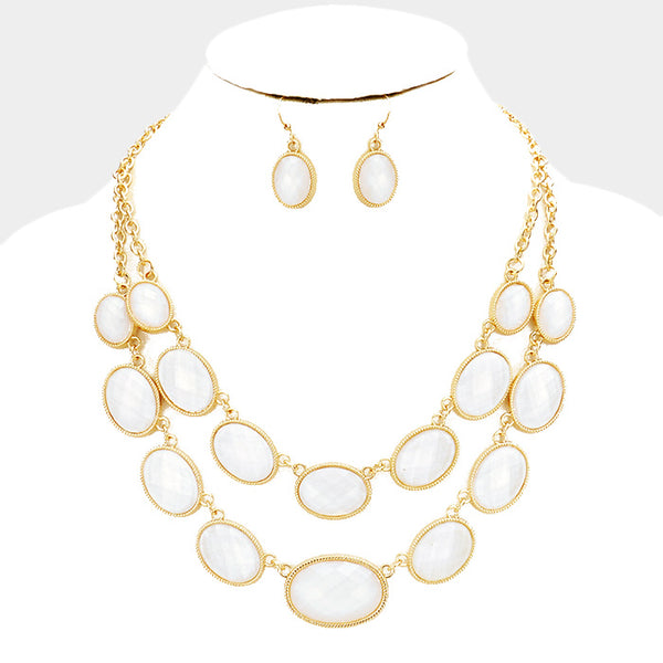 White Beaded Necklace