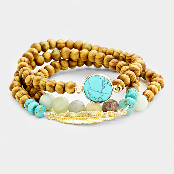 3 Layers Stretch Bracelet