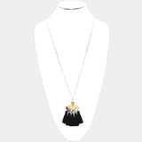 Black Tassel Necklace