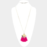 Fuchsia Necklace 32" L