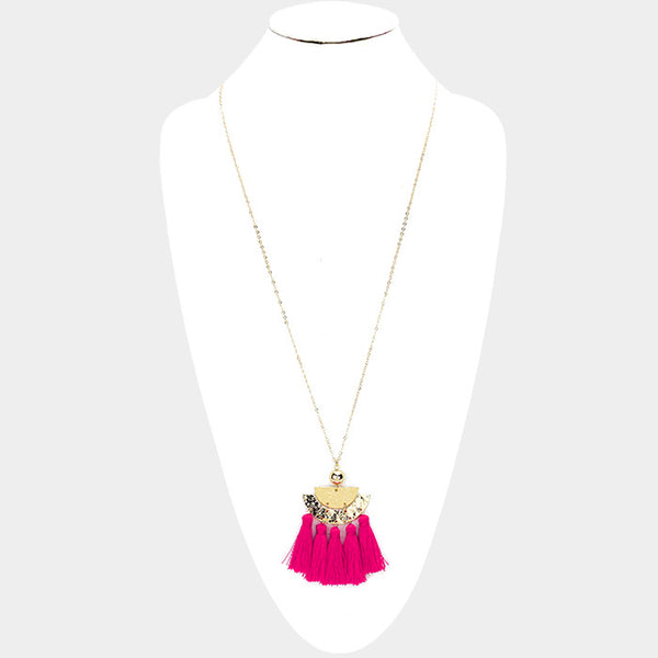 Fuchsia Necklace 32" L